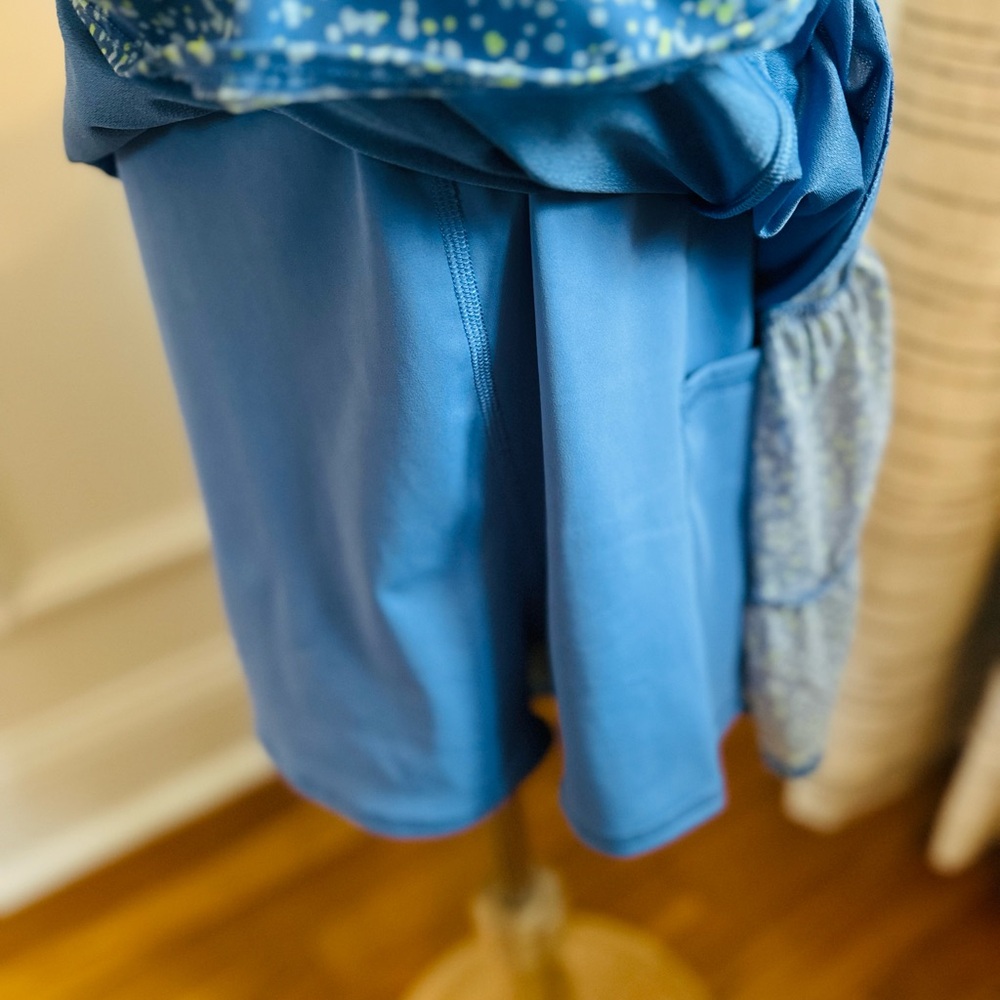 Abercrombie Kids YPB Periwinkle Blue Mesh Mini Dress w Shorts Sz. 11/12 - Picture 9 of 14